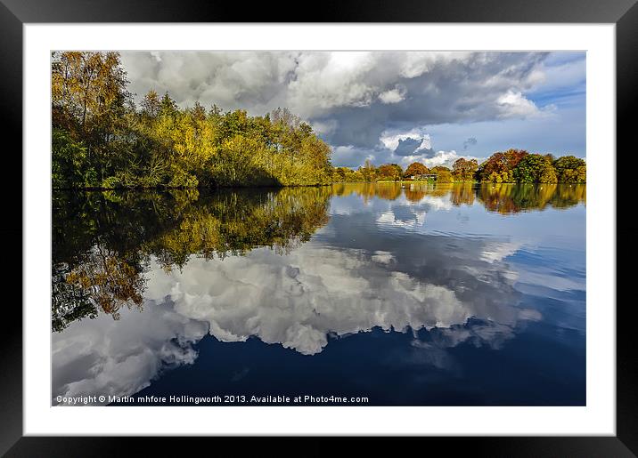 Willow Pits, Cloudy Reflections Framed Mounted Print by mhfore Photography