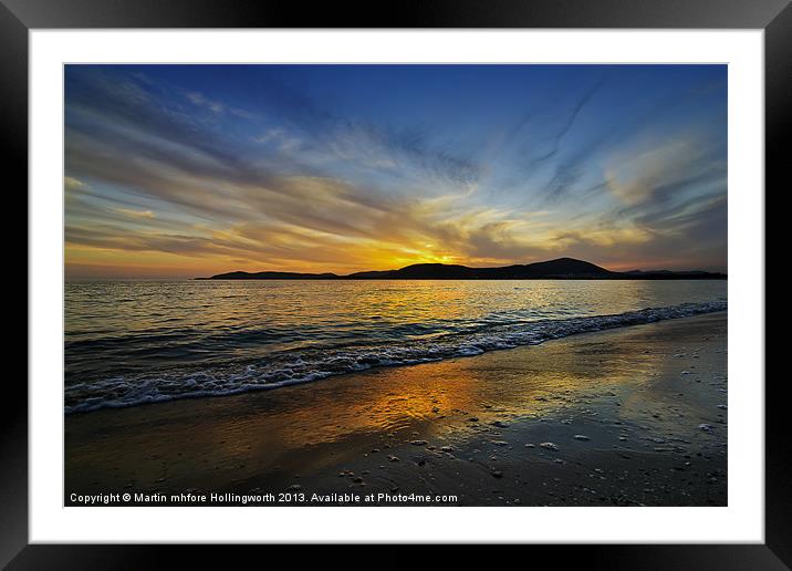 Sunset in Paradise Framed Mounted Print by mhfore Photography