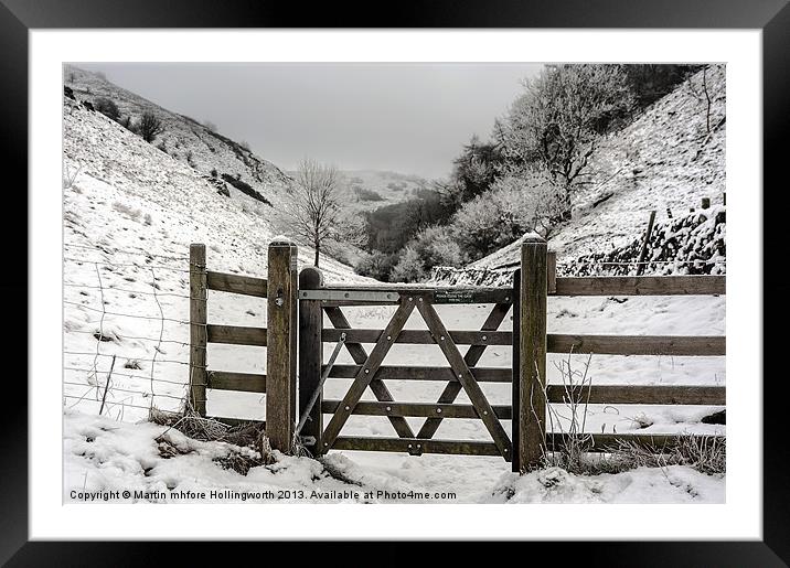 Gateway to a Slippery Slope Framed Mounted Print by mhfore Photography
