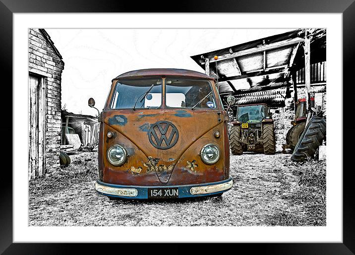 Vintage Splitty Framed Mounted Print by mhfore Photography