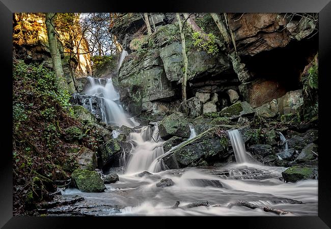 Lumsdale Falls Framed Print by mhfore Photography