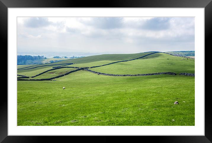 The Dales Framed Mounted Print by Jonathan Parkes