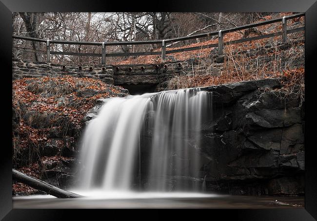 Cascade Framed Print by Jonathan Parkes