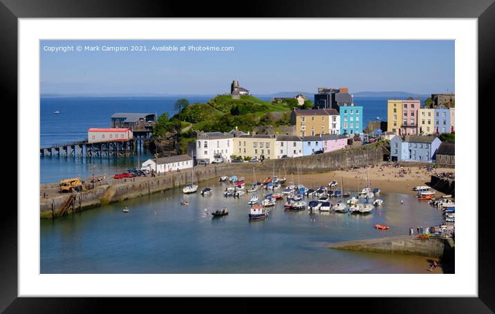 Tenby Harbour Framed Mounted Print by Mark Campion