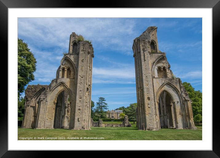 Glastonbury Abbey  Framed Mounted Print by Mark Campion