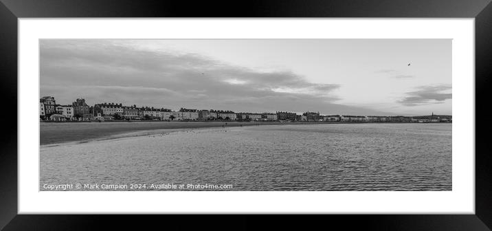 Weymouth Beach Panaromic  Framed Mounted Print by Mark Campion