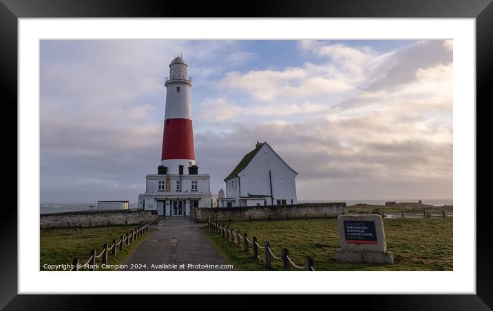 Portland Bill Lighthouse Framed Mounted Print by Mark Campion