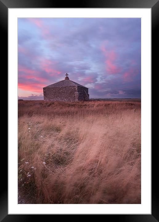 St Aldhems Chapel Framed Mounted Print by Andrew Bannister