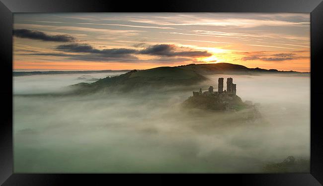 Castle in the Clouds Framed Print by Andrew Bannister