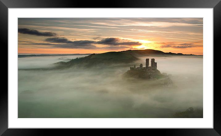 Castle in the Clouds Framed Mounted Print by Andrew Bannister