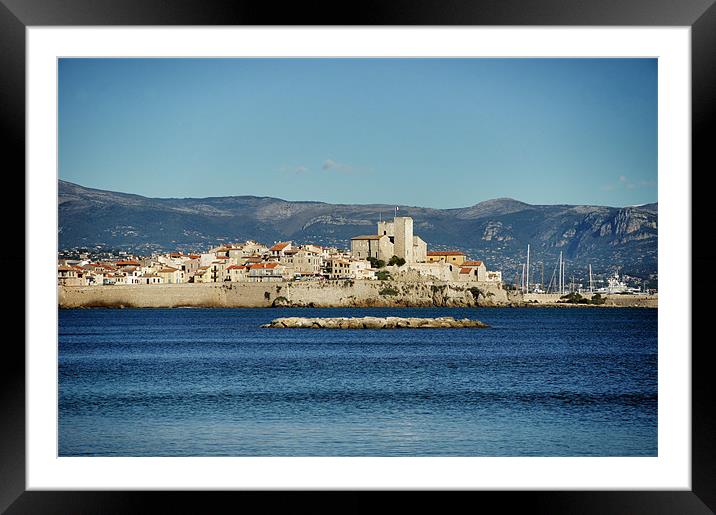 ANTIBES FRANCE  SEA Framed Mounted Print by Donatella Piccone