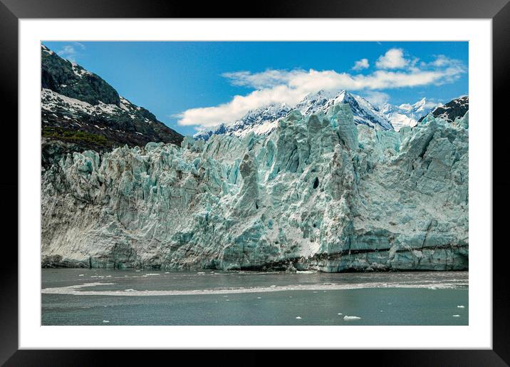 Margerie Glacier, Alaska, USA Framed Mounted Print by Mark Llewellyn