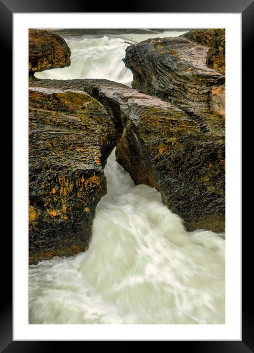 Kicking Horse River Framed Mounted Print by Mark Llewellyn