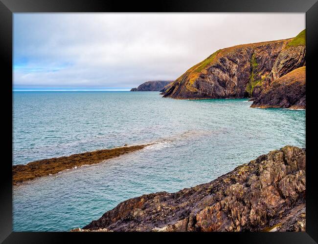 Ceibwr Coast Framed Print by Mark Llewellyn