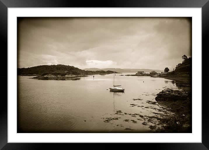 Tarbert Bay, Scotland, UK Framed Mounted Print by Mark Llewellyn
