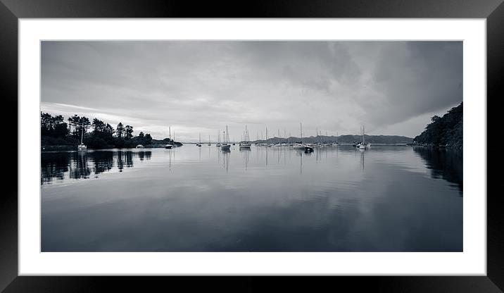 Crinan Harbour, Scotland, UK Framed Mounted Print by Mark Llewellyn