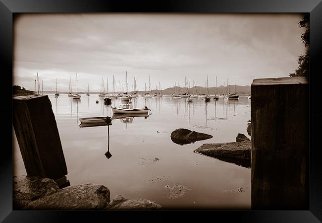 Crinan Harbour, Scotland, UK Framed Print by Mark Llewellyn