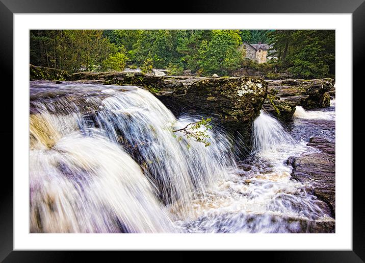 Falls of Dochart, Killin, Scotland, UK Framed Mounted Print by Mark Llewellyn