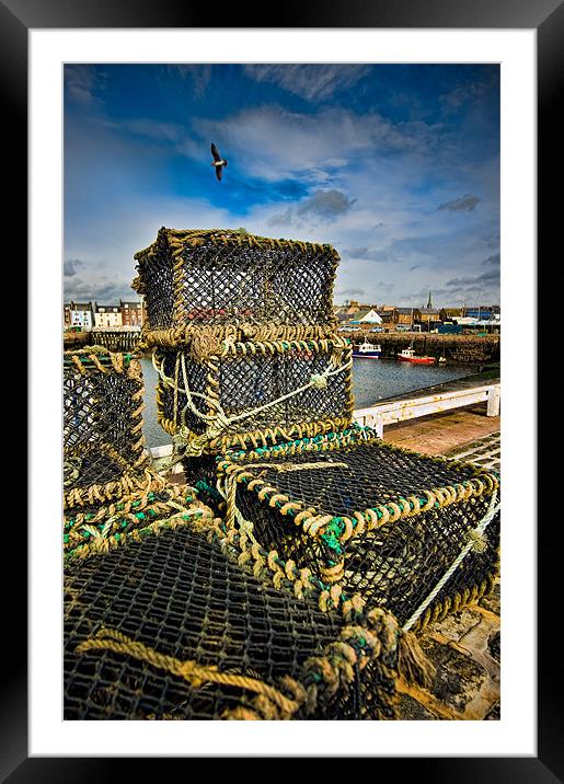Arbroath Harbour, Scotland, UK Framed Mounted Print by Mark Llewellyn