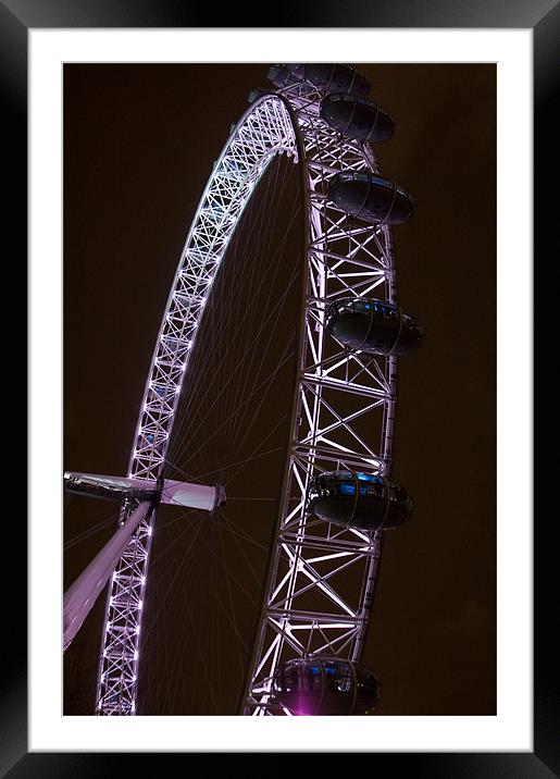 London Eye Framed Mounted Print by Mark Llewellyn