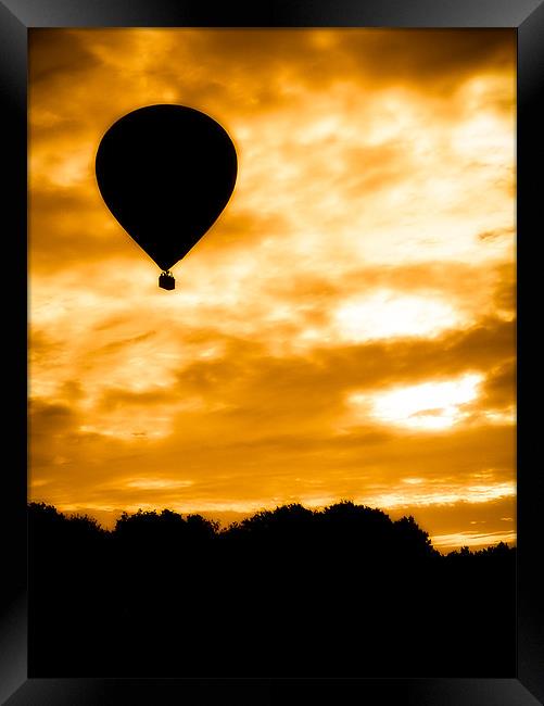 Balloon Rise Framed Print by Mark Llewellyn