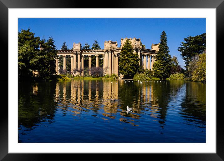 Palace of Fine Arts, San Francisco, California, US Framed Mounted Print by Mark Llewellyn