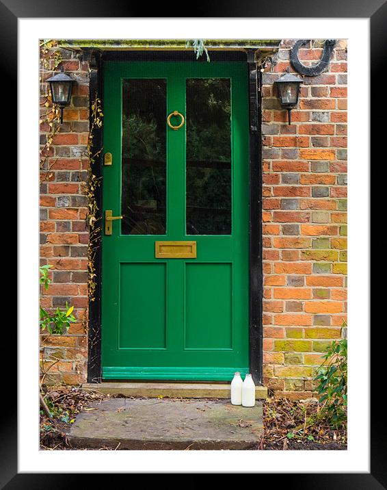 The Green Door Framed Mounted Print by Mark Llewellyn