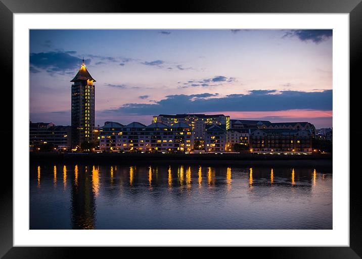 Chelsea Sunset Framed Mounted Print by Mark Llewellyn