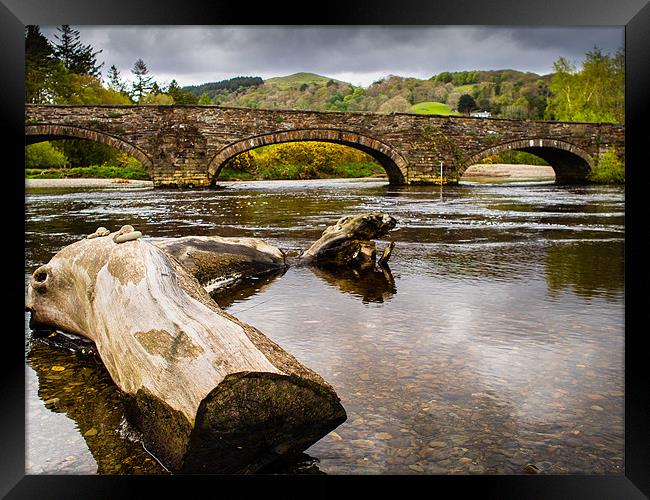 Cymer Bridge near Cymer Abbey, Wales, UK Framed Print by Mark Llewellyn