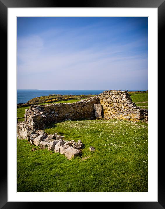 St Nons Chapel, Pembrokeshire, Wales, UK Framed Mounted Print by Mark Llewellyn