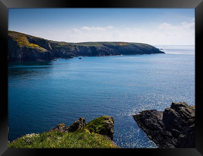 St Nons Bay, Pembrokeshire, Wales, UK Framed Print by Mark Llewellyn