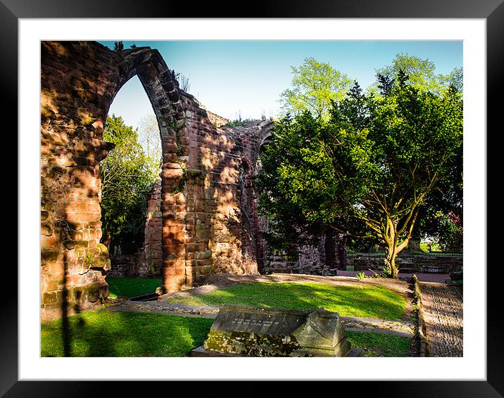 Abbey Ruins, Chester, England, UK Framed Mounted Print by Mark Llewellyn