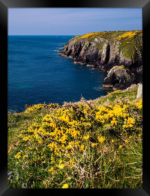 St Nons Bay, Pembrokeshire, Wales, UK Framed Print by Mark Llewellyn