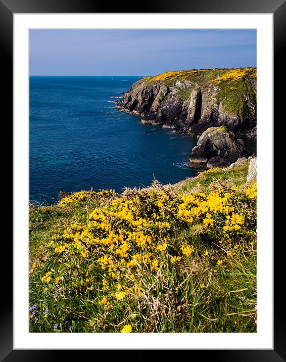 St Nons Bay, Pembrokeshire, Wales, UK Framed Mounted Print by Mark Llewellyn