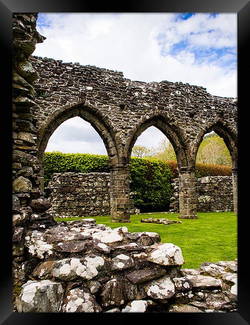 Cymer Abbey Ruins, Snowdonia, Wales, UK Framed Print by Mark Llewellyn