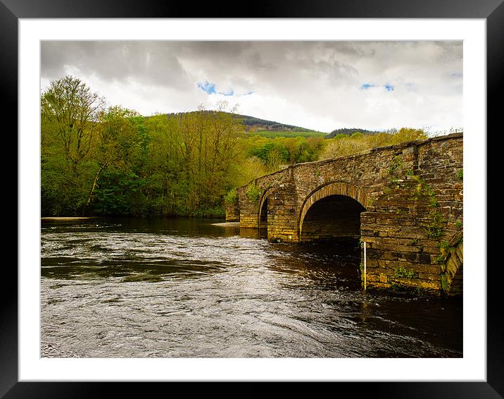 Cymer Abbey Bridge, Snowdonia, Wales, UK Framed Mounted Print by Mark Llewellyn