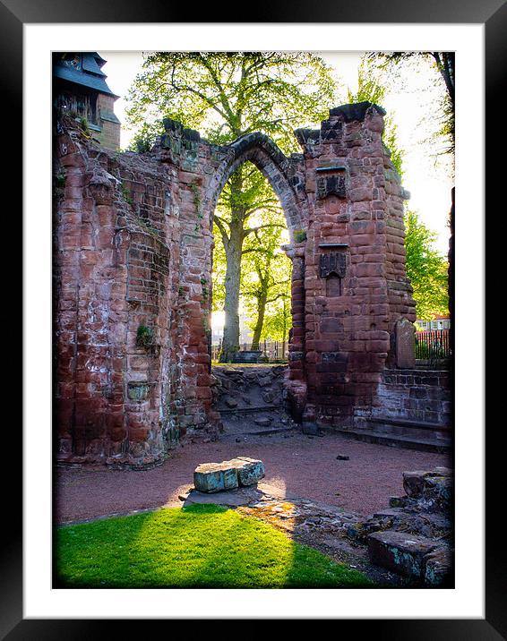 Abbey Ruins, Chester, England, UK Framed Mounted Print by Mark Llewellyn