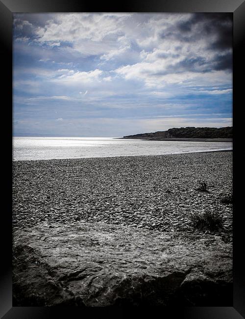 Cold Knapp Sunset, Barry, Wales Framed Print by Mark Llewellyn