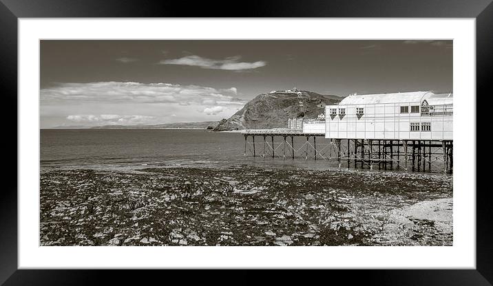 Royal Pier, Aberystwyth, Gwynedd, Wales, UK Framed Mounted Print by Mark Llewellyn