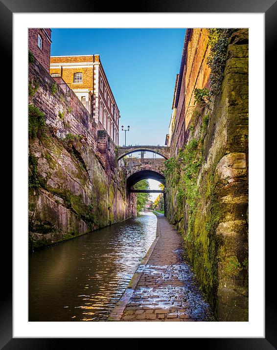 Chester Canal, England, UK Framed Mounted Print by Mark Llewellyn