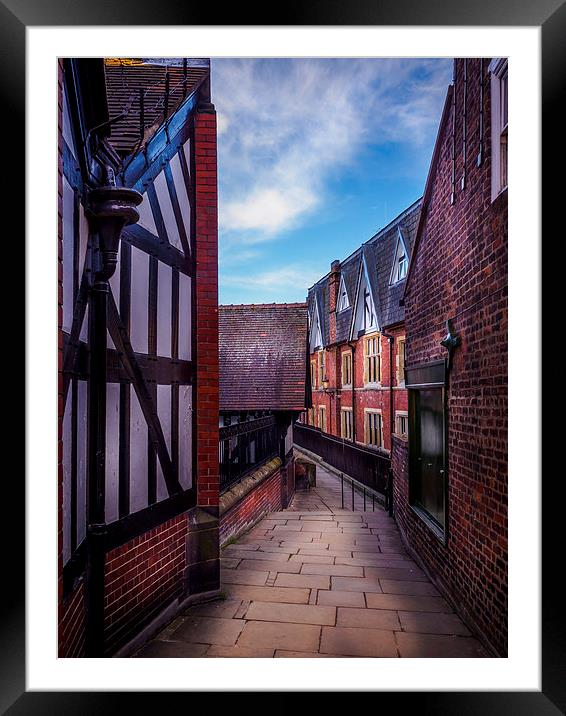 Chester City Walk, England, UK Framed Mounted Print by Mark Llewellyn