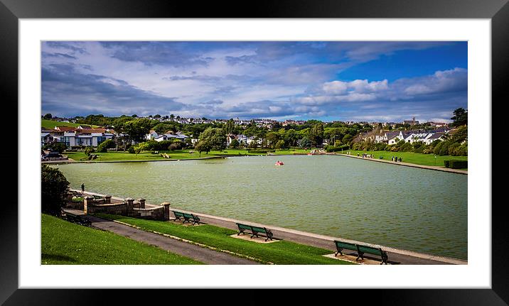 Cold Knap Boating Lake, Barry, Wales, UK Framed Mounted Print by Mark Llewellyn