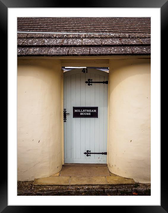 Millstream House Door Framed Mounted Print by Mark Llewellyn