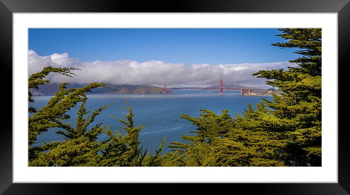 Golden Gate Bridge, San Francisco, California, USA Framed Mounted Print by Mark Llewellyn