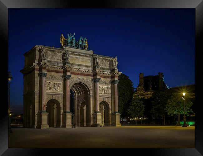 Arc de Triomphe du Carrousel, Paris, France Framed Print by Mark Llewellyn