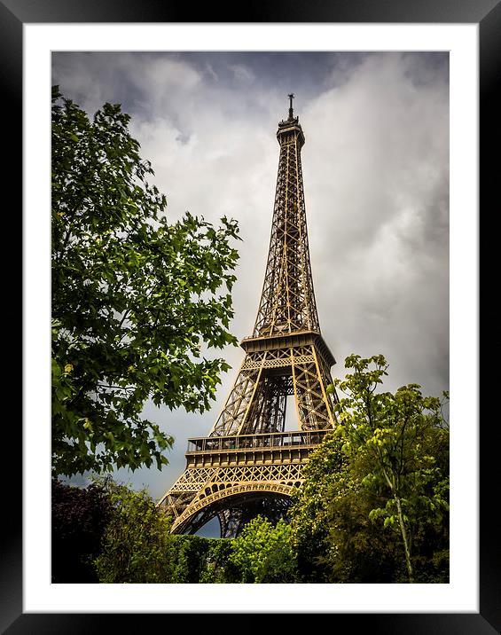 Eiffel Tower, Paris, France Framed Mounted Print by Mark Llewellyn