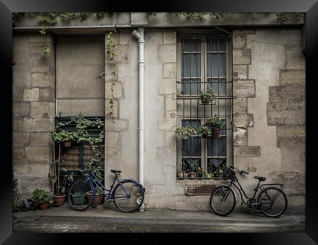 Bicycles, Paris, France Framed Print by Mark Llewellyn