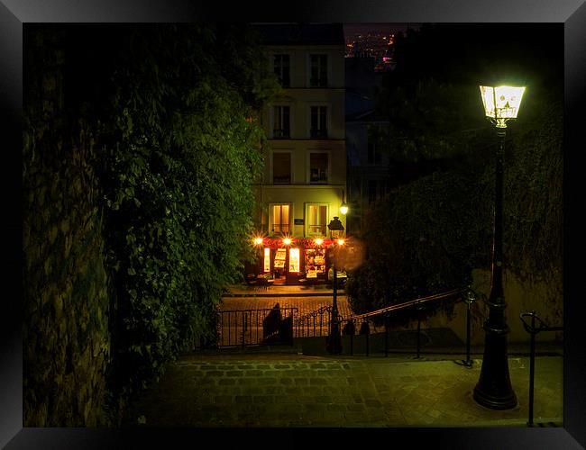 Montmartre Steps, Paris, France Framed Print by Mark Llewellyn