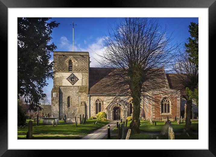 St Mary, Kintbury, Berkshire, England, UK Framed Mounted Print by Mark Llewellyn