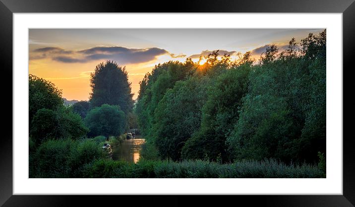Kennet and Avon Canal, Hungerford, Berkshire, Engl Framed Mounted Print by Mark Llewellyn